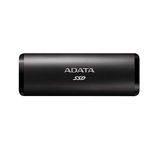 ADATA SE760 256 GB portable external SSD, Black, USB-C 3.2 Gen 2, ASE760-256GU32G2-CBK von ADATA