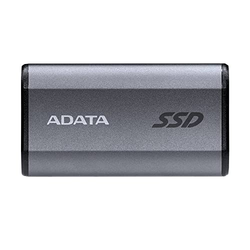 ADATA SE880 4 TB – bis zu 2000 MB/s SuperSpeed USB 3.2 Gen 2x2 USB-C Externe tragbare SSD Titan (AELI-SE880-4TCGY) von ADATA