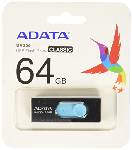ADATA USB UV220 64GB Black/Blue von ADATA