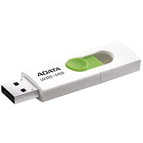 ADATA UV320 USB-Stick 64 GB USB Typ-A 3.1 (3.1 Gen 1) Grün, Weiß - USB-Sticks (64 GB, USB Typ-A, 3.1 (3.1 Gen 1), Dia, 7,9 g, Grün, Weiß) von ADATA