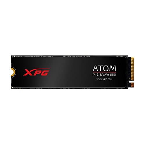 ADATA XPG Atom 50 512GB PCIe Gen4 x4 NVMe 1.4 M.2 2280 Internal Solid State Drive SSD Up to 5,000 MB/s, Heat Spreade, 3D-Grafikbearbeitung sowie High-End-Gaming PS5 upgradation (AATO-50-512GCI) von XPG