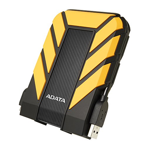 ADATA HD710 Pro - 2 TB, externe Festplatte mit USB 3.2 Gen.1, IP68-Schutzklasse, gelblanglebig, wasserdicht und staubdicht mit militärischer Zähigkeit in mehrschichtigen Festplatten von ADATA