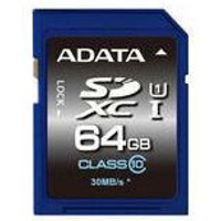 Adata - sd Card 64GB sdhc (uhs-i Class 10) retail (ASDX64GUICL10-R) von ADATA