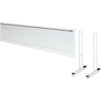 Adax - Pack Angeschlossener elektrischer Heizkörper aus gehärtetem Glas weiß - 1000 w - 1380x210x91mm - iver l 10 kwtw - Blanc von ADAX