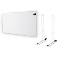 Adax - Pack Elektrischer Heizkörper Weiß - 1200 w - 934x370x90mm - Neo Basic NP12 kdt - Füße für Heizkörper p Weiß von ADAX