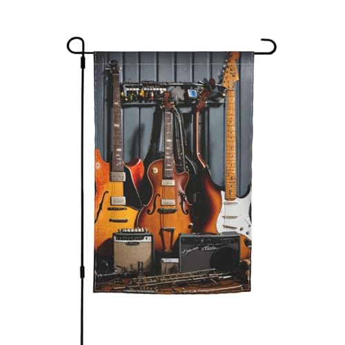 E-Gitarren-Druck, 30,5 x 45,7 cm, Veranda-Flaggen, Ganzjahresflaggen, Hofdekoration, Terrassen-Flagge, Innenhof-Dekoration E-Gitarren-Druck, 30,5 x 45,7 cm, Veranda-Flaggen, Ganzjahresflaggen, Hofdekoration, Terrassen-Flagge, Innenhof-Dekoration von ADAhgu