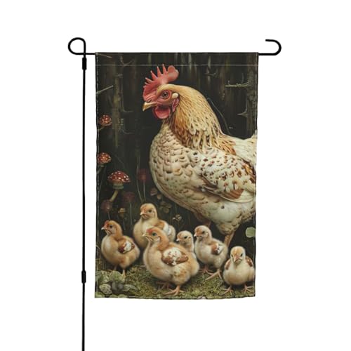 Eine Brut von Hühnern Druck, 30,5 x 45,7 cm, Veranda-Flaggen, Ganzjahresflagge, Hofdekoration, Terrassen-Flagge, Innenhof-Dekoration Eine Brut von Hühnern Druck, 30,5 x 45,7 cm, Veranda-Flaggen, Ganzjahresflagge, Hofdekoration, Terrassen-Flagge, Innenhof-Dekoration von ADAhgu