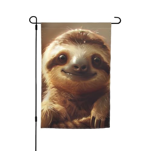 Entzückender Faultier-Druck, 30,5 x 45,7 cm, Veranda, Ganzjahresflaggen, Hofdekoration, Terrassen-Flagge, Innenhof-Dekoration Entzückender Faultier-Druck, 30,5 x 45,7 cm, Veranda, Ganzjahresflaggen, Hofdekoration, Terrassen-Flagge, Innenhof-Dekoration von ADAhgu