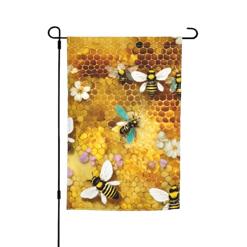 Fliegende Bienen-Flagge, 30,5 x 45,7 cm, Veranda, Ganzjahresflaggen, Hofdekoration, Terrassen-Flagge, Innenhof-Dekoration Fliegende Bienen-Flagge, 30,5 x 45,7 cm, Veranda, Ganzjahresflaggen, Hofdekoration, Terrassen-Flagge, Innenhof-Dekoration von ADAhgu