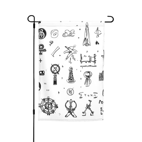 Gebärdensprache Alphabet Druck 30,5 x 45,7 cm Veranda Ganzjahres Outdoor Flaggen Hofdekor Terrasse Flagge Innenhof Dekor von ADAhgu