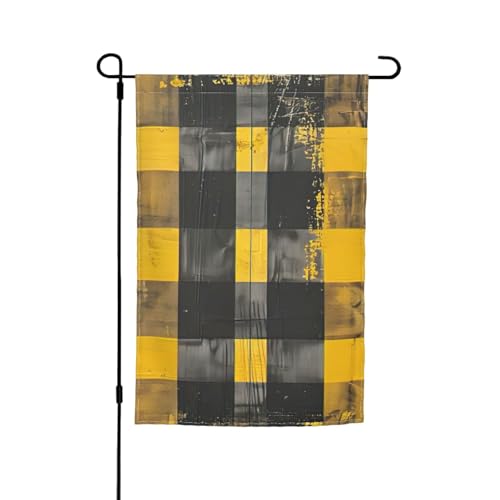 Gelb Grau Schwarz Karomuster 30,5 x 45,7 cm Veranda Ganzjahresflaggen Hofdekoration Terrasse Flagge Innenhof Dekor Gelb Grau Schwarz Karomuster 30,5 x 45,7 cm Veranda Ganzjahresflaggen Hofdekoration Terrasse Flagge Innenhof Dekor von ADAhgu