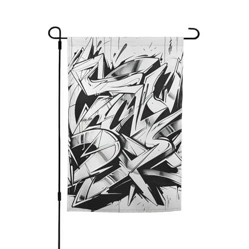 Graffiti-Zeichendruck, 30,5 x 45,7 cm, Veranda, Ganzjahresflaggen, Hofdekoration, Terrassen-Flagge, Innenhof-Dekoration Graffiti-Zeichendruck, 30,5 x 45,7 cm, Veranda, Ganzjahresflaggen, Hofdekoration, Terrassen-Flagge, Innenhof-Dekoration von ADAhgu