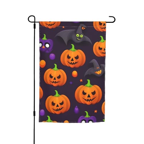 Halloween-Kürbis-Druck, 30,5 x 45,7 cm, Veranda, Ganzjahresflaggen, Hofdekoration, Terrassen-Flagge, Innenhof-Dekoration Halloween-Kürbis-Druck, 30,5 x 45,7 cm, Veranda, Ganzjahresflaggen, Hofdekoration, Terrassen-Flagge, Innenhof-Dekoration von ADAhgu