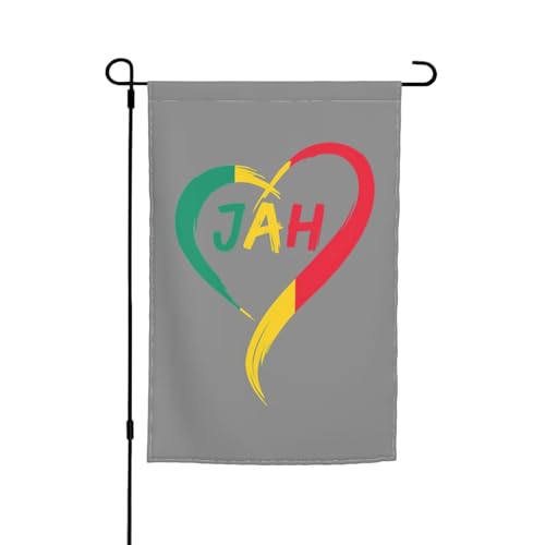 Herzförmiger Jah-Druck, 30,5 x 45,7 cm, Veranda, Ganzjahresflaggen, Hofdekoration, Terrassen-Flagge, Innenhof-Dekoration Herzförmiger Jah-Druck, 30,5 x 45,7 cm, Veranda, Ganzjahresflaggen, Hofdekoration, Terrassen-Flagge, Innenhof-Dekoration von ADAhgu