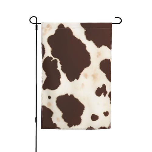 Kuhfell-Druck, 30,5 x 45,7 cm, Veranda, Ganzjahresflaggen, Hofdekoration, Terrassen-Flagge, Innenhof-Dekoration von ADAhgu