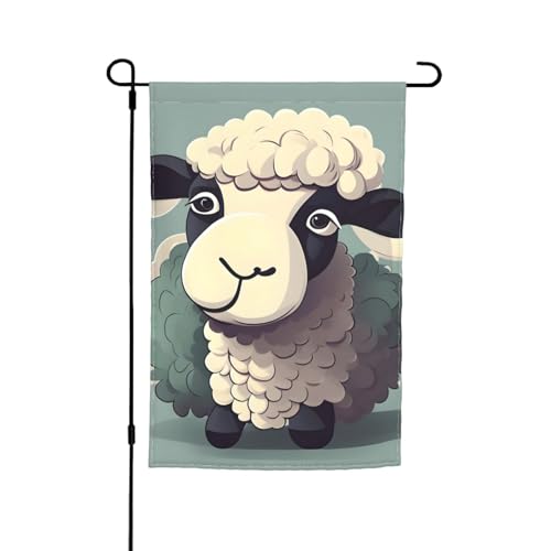 Lamb Print 30,5 x 45,7 cm Veranda-Flaggen für alle Jahreszeiten, Outdoor-Flaggen, Hof-Dekoration, Terrassen-Flagge, Innenhof-Dekoration Lamb Print 30,5 x 45,7 cm Veranda-Flaggen für alle Jahreszeiten, Outdoor-Flaggen, Hof-Dekoration, Terrassen-Flagge, Innenhof-Dekoration von ADAhgu