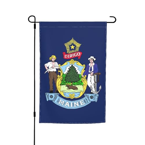 Maine State Flagge, Druck, 30,5 x 45,7 cm, Veranda, Ganzjahresflaggen, Hofdekoration, Terrassen-Flagge, Innenhof-Dekoration Maine State Flagge, Druck, 30,5 x 45,7 cm, Veranda, Ganzjahresflaggen, Hofdekoration, Terrassen-Flagge, Innenhof-Dekoration von ADAhgu