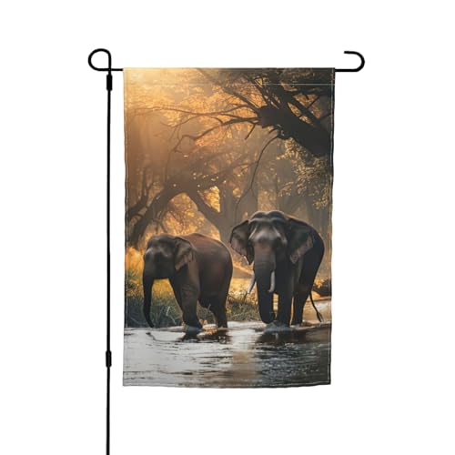 Natur-Elefanten-Druck, 30,5 x 45,7 cm, Veranda, Ganzjahresflaggen, Hofdekoration, Terrassen-Flagge, Innenhof-Dekoration Natur-Elefanten-Druck, 30,5 x 45,7 cm, Veranda, Ganzjahresflaggen, Hofdekoration, Terrassen-Flagge, Innenhof-Dekoration von ADAhgu