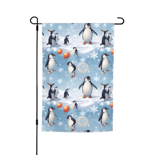 Pinguin-Ballon-Schneeflocken-Druck, 30,5 x 45,7 cm, Veranda, Ganzjahresflaggen, Hofdekoration, Terrassen-Flagge, Innenhof-Dekoration Pinguin-Ballon-Schneeflocken-Druck, 30,5 x 45,7 cm, Veranda, Ganzjahresflaggen, Hofdekoration, Terrassen-Flagge, Innenhof-Dekoration von ADAhgu
