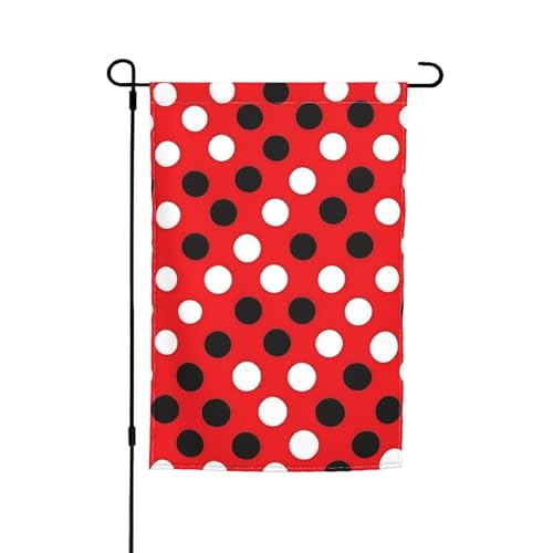 Rot-weiße gepunktete Flaggen, 30,5 x 45,7 cm, Veranda, Ganzjahresflaggen, Hofdekoration, Terrassen-Flagge, Innenhof-Dekoration Rot-weiße gepunktete Flaggen, 30,5 x 45,7 cm, Veranda, Ganzjahresflaggen, Hofdekoration, Terrassen-Flagge, Innenhof-Dekoration von ADAhgu