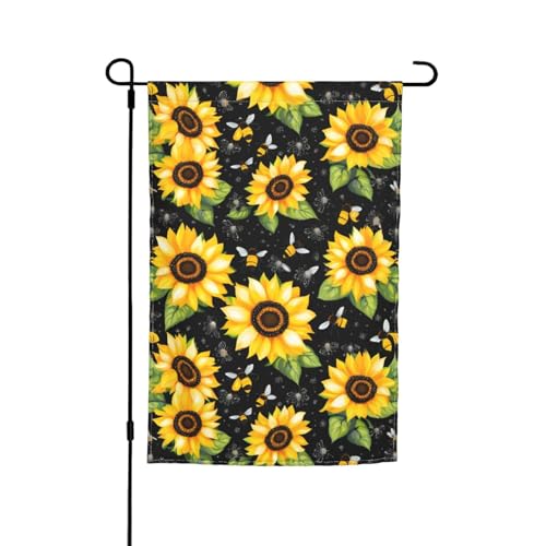 Sonnenblumen-Bienen-Druck, 30,5 x 45,7 cm, Veranda, Ganzjahresflaggen, Hofdekoration, Terrassen-Flagge, Innenhof-Dekoration Sonnenblumen-Bienen-Druck, 30,5 x 45,7 cm, Veranda, Ganzjahresflaggen, Hofdekoration, Terrassen-Flagge, Innenhof-Dekoration von ADAhgu