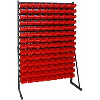 ADB Lagerregal Kleinteilemagazin Werkstatt Lager Box Regal Stapelboxen 126 tlg von ADB