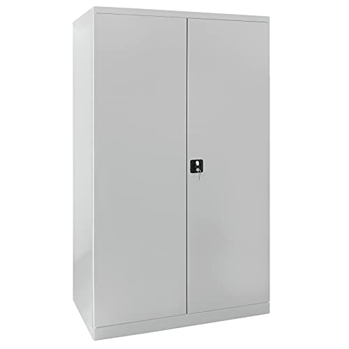 ADB Werkstattschrank Stahlschrank Werkzeugschrank Metall Universalschrank XXL lichtgrau 1920x1100x580 mm von ADB Betriebseinrichtungen GmbH