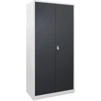 Flügeltürenschrank RAL7035 / 7016, h 1950 x b 920 x t 420 mm - ADB von ADB