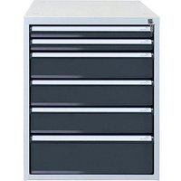 ADB Schubladenbox anthrazit 51526, mit 6 Schubladen ADB Schubladenbox anthrazit 51526, mit 6 Schubladen von ADB