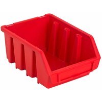 ADB - Sichtlagerkasten Stapelbox Lagerbox Sichtbox Größe 2 Box rot 116x161x75 mm von ADB