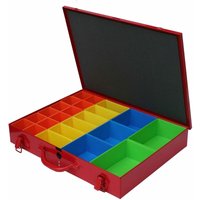 Sortimentskoffer Metall Sortierkasten Kleinteilemagazin 23 Systemfächer SK2 - ADB von ADB