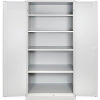 ADB Stahlschrank 40750 lichtgrau 92,0 x 50,0 x 195,0 cm, aufgebaut von ADB