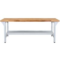 ADB Werkbank Verpackungstisch 200x75x85cm Lichtgrau (RAL 7035) von ADB