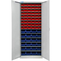 ADB - Werkzeugschrank Werkstattschrank Metallschrank mit 78 Sichtlagerkästen von ADB