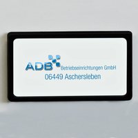 Etikettenhalter für Wertfach-Schließfach L70xB40mm - ADB von ADB