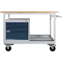 Tischwagen Etagenwagen Eko 3 sl L1300xB600xH850mm RAL7035-7016 Arbeitstisch - ADB von ADB