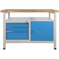 Werkbank Werktisch 1200x600x840 mm mit 1 Tür + 3 Schubladen Arbeitstisch - ADB Werkbank Werktisch 1200x600x840 mm mit 1 Tür + 3 Schubladen Arbeitstisch - ADB von ADB