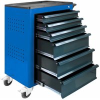 Werkzeugwagen Werkstattwagen Basic Werkzeug Rollwagen mit 6 Schubladen blau - ADB Werkzeugwagen Werkstattwagen Basic Werkzeug Rollwagen mit 6 Schubladen blau - ADB von ADB