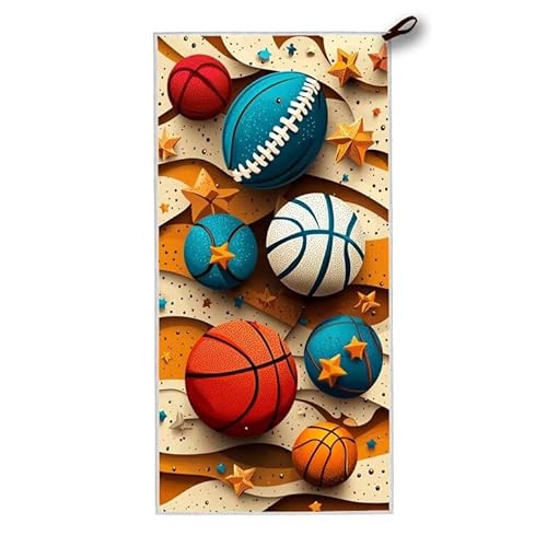 Mikrofaser Strandtuch, 200x100 cm Strandtuch XXL Ball, Microfaser Strandhandtücher mit Tasche, Schnell Trocknende und Leichte Stranddecke Sandfrei, für Strand Schwimmen Pool, Geschenke für Frauen G-83 Mikrofaser Strandtuch, 200x100 cm Strandtuch XXL Ball, Microfaser Strandhandtücher mit Tasche, Schnell Trocknende und Leichte Stranddecke Sandfrei, für Strand Schwimmen Pool, Geschenke für Frauen G-83 von ADCCAT