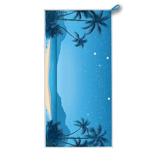Mikrofaser Strandtuch, 200x100 cm Strandtuch XXL Blau, Microfaser Strandhandtücher mit Tasche, Schnell Trocknende und Leichte Stranddecke Sandfrei, für Strand Schwimmen Pool, Geschenke für Frauen S-79 Mikrofaser Strandtuch, 200x100 cm Strandtuch XXL Blau, Microfaser Strandhandtücher mit Tasche, Schnell Trocknende und Leichte Stranddecke Sandfrei, für Strand Schwimmen Pool, Geschenke für Frauen S-79 von ADCCAT