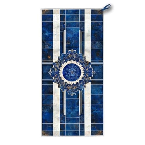 Mikrofaser Strandtuch, 200x100 cm Strandtuch XXL Blau, Microfaser Strandhandtücher mit Tasche, Schnell Trocknende und Leichte Stranddecke Sandfrei, für Strand Schwimmen Pool, Geschenke für Frauen D-45 Mikrofaser Strandtuch, 200x100 cm Strandtuch XXL Blau, Microfaser Strandhandtücher mit Tasche, Schnell Trocknende und Leichte Stranddecke Sandfrei, für Strand Schwimmen Pool, Geschenke für Frauen D-45 von ADCCAT