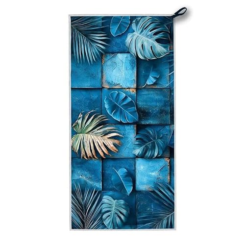 Mikrofaser Strandtuch, 200x100 cm Strandtuch XXL Blau, Microfaser Strandhandtücher mit Tasche, Schnell Trocknende und Leichte Stranddecke Sandfrei, für Strand Schwimmen Pool, Geschenke für Frauen G-61 Mikrofaser Strandtuch, 200x100 cm Strandtuch XXL Blau, Microfaser Strandhandtücher mit Tasche, Schnell Trocknende und Leichte Stranddecke Sandfrei, für Strand Schwimmen Pool, Geschenke für Frauen G-61 von ADCCAT