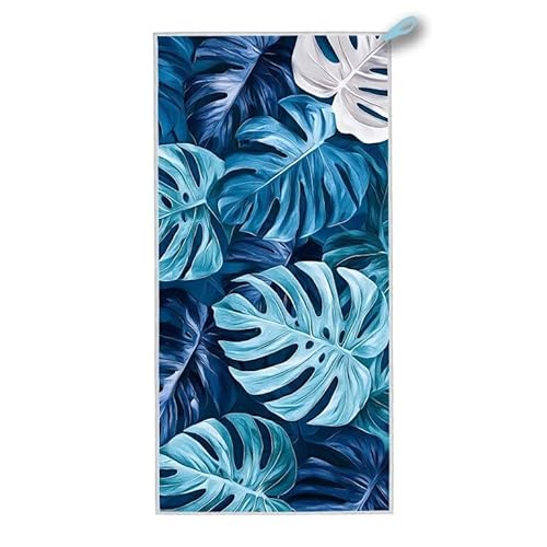 Mikrofaser Strandtuch, 200x100 cm Strandtuch XXL Blau, Microfaser Strandhandtücher mit Tasche, Schnell Trocknende und Leichte Stranddecke Sandfrei, für Strand Schwimmen Pool, Geschenke für Frauen A-55 Mikrofaser Strandtuch, 200x100 cm Strandtuch XXL Blau, Microfaser Strandhandtücher mit Tasche, Schnell Trocknende und Leichte Stranddecke Sandfrei, für Strand Schwimmen Pool, Geschenke für Frauen A-55 von ADCCAT