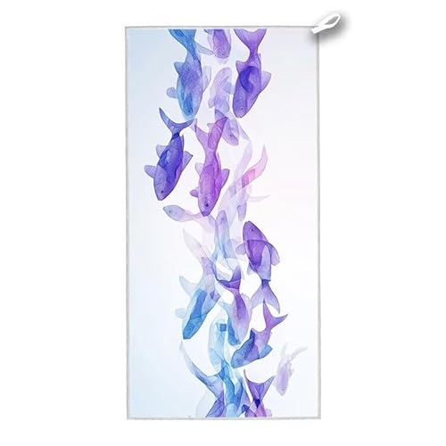 Mikrofaser Strandtuch, 200x100 cm Strandtuch XXL Fisch, Microfaser Strandhandtücher mit Tasche, Schnell Trocknende und Leichte Stranddecke Sandfrei, für Strand Schwimmen Pool, Geschenke für Frauen G-9 Mikrofaser Strandtuch, 200x100 cm Strandtuch XXL Fisch, Microfaser Strandhandtücher mit Tasche, Schnell Trocknende und Leichte Stranddecke Sandfrei, für Strand Schwimmen Pool, Geschenke für Frauen G-9 von ADCCAT