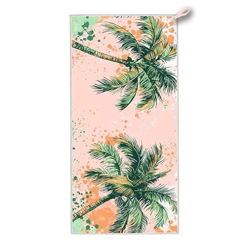 Mikrofaser Strandtuch, 200x100 cm Strandtuch XXL Kokosnussbaum, Microfaser Strandhandtücher mit Tasche, Schnell Trocknende und Leichte Stranddecke Sandfrei, für Strand Schwimmen Pool, Geschenke A-61 Mikrofaser Strandtuch, 200x100 cm Strandtuch XXL Kokosnussbaum, Microfaser Strandhandtücher mit Tasche, Schnell Trocknende und Leichte Stranddecke Sandfrei, für Strand Schwimmen Pool, Geschenke A-61 von ADCCAT