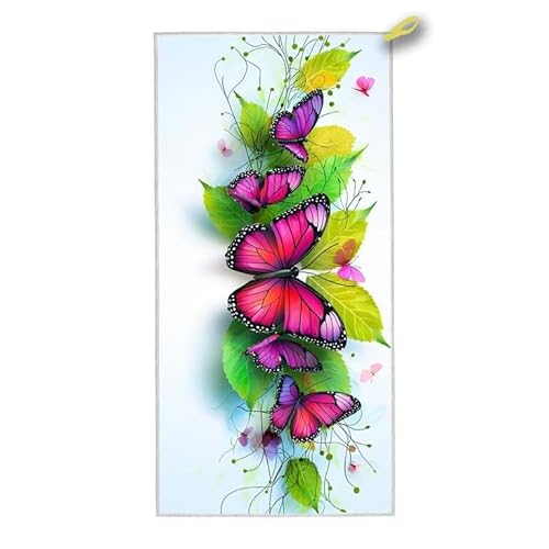 Mikrofaser Strandtuch, 200x100 cm Strandtuch XXL Schmetterling, Microfaser Strandhandtücher mit Tasche, Schnell Trocknende und Leichte Stranddecke Sandfrei, für Strand Schwimmen Pool, Geschenke F-41 Mikrofaser Strandtuch, 200x100 cm Strandtuch XXL Schmetterling, Microfaser Strandhandtücher mit Tasche, Schnell Trocknende und Leichte Stranddecke Sandfrei, für Strand Schwimmen Pool, Geschenke F-41 von ADCCAT