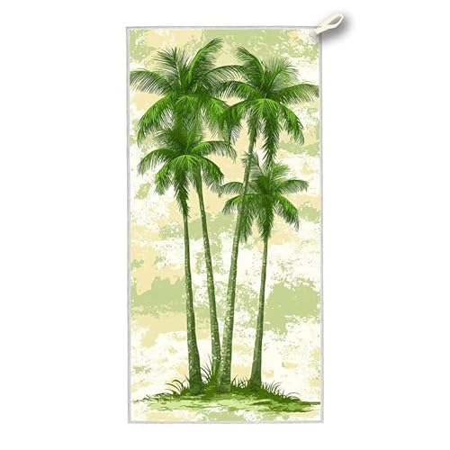 Strandtuch XXL, 140 x 70 cm Mikrofaser Handtuch mit Tasche, Schnell Trocknend, Leicht, Sandfrei Strandtuch, Mikrofaser Strandhandtuch Groß für Strand Reise Urlaub Schwimmen Camping Sport, (Grün) G-84 von ADCCAT