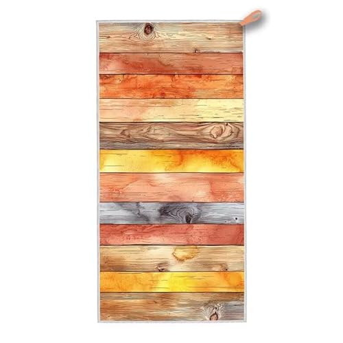 Strandtuch XXL, 140 x 70 cm Mikrofaser Handtuch mit Tasche, Schnell Trocknend, Leicht, Sandfrei Strandtuch, Mikrofaser Strandhandtuch Groß für Strand Reise Urlaub Schwimmen Camping Sport, (Retro) F-58 von ADCCAT