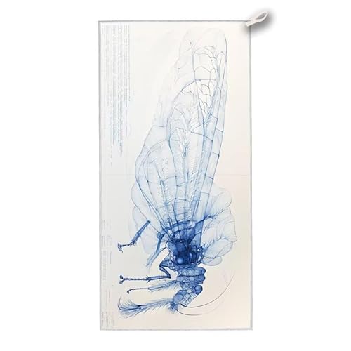 Strandtuch XXL, 140 x 70 cm Mikrofaser Handtuch mit Tasche, Schnell Trocknend, Leicht, Sandfrei Strandtuch, Mikrofaser Strandhandtuch Groß für Strand Reise Urlaub Schwimmen Camping Sport, (Tier) D-64 von ADCCAT