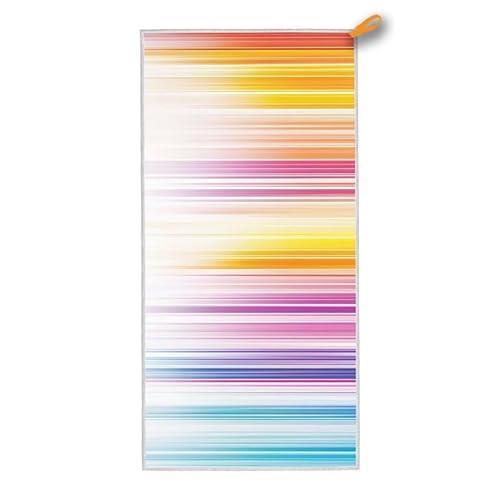 Strandtuch XXL, 150 x 75 cm Mikrofaser Handtuch mit Tasche, Schnell Trocknend, Leicht, Sandfrei Strandtuch, Mikrofaser Strandhandtuch Groß für Strand Reise Urlaub Schwimmen Camping Sport, (Farbe) D-0 von ADCCAT